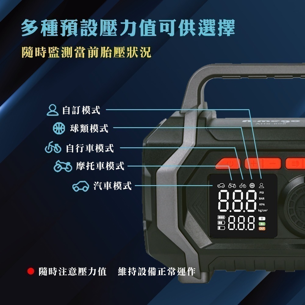 【限時購】A-mego AHS-608 六合一全能救援王 手提式多功能機-細節圖8