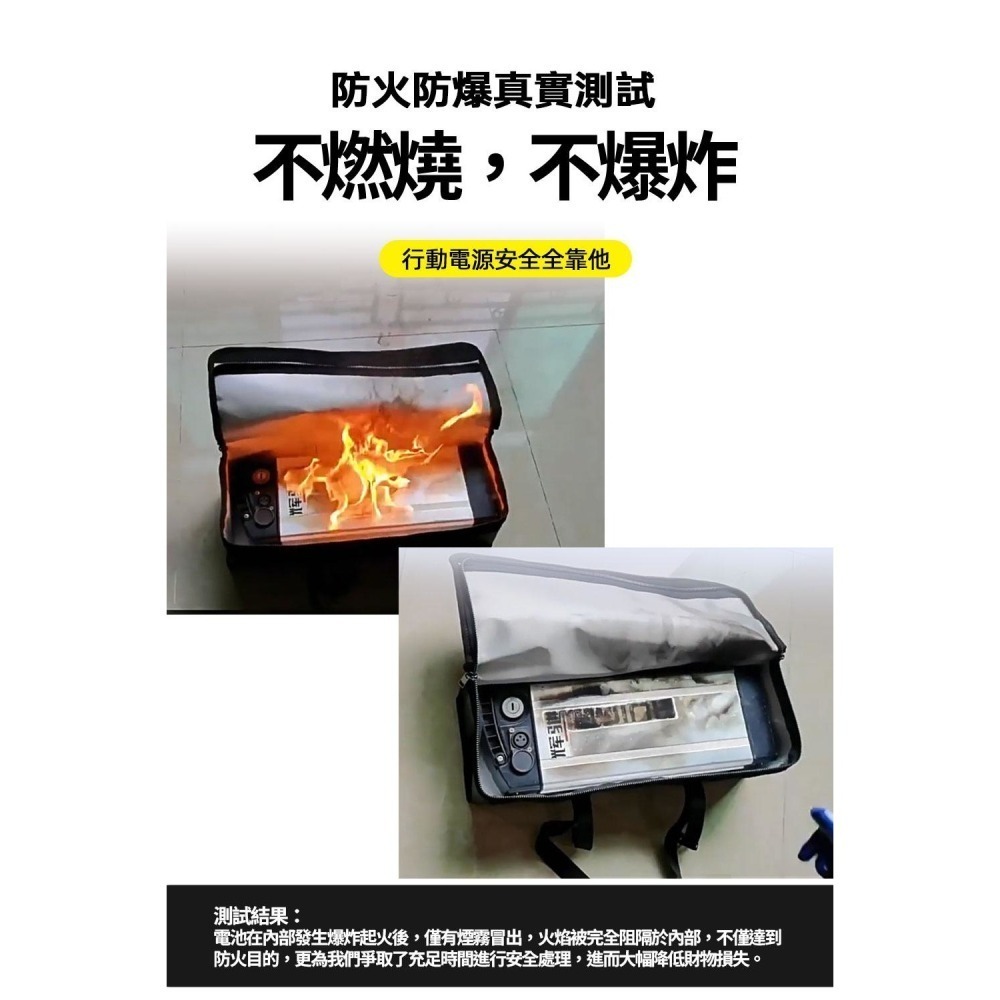 【限時購】Starsky 行動電源防火防爆袋_安全充電/收納/旅行-細節圖3