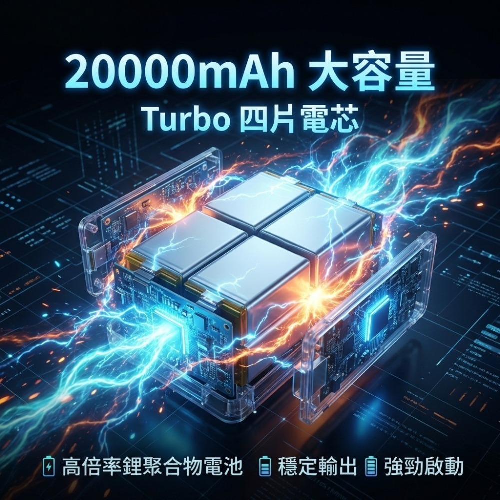 A-mego AHS-808｜賽道黑曜版 20000mAh 4in1 旗艦級｜25mm大氣缸極速打氣・強悍救車電霸-細節圖8