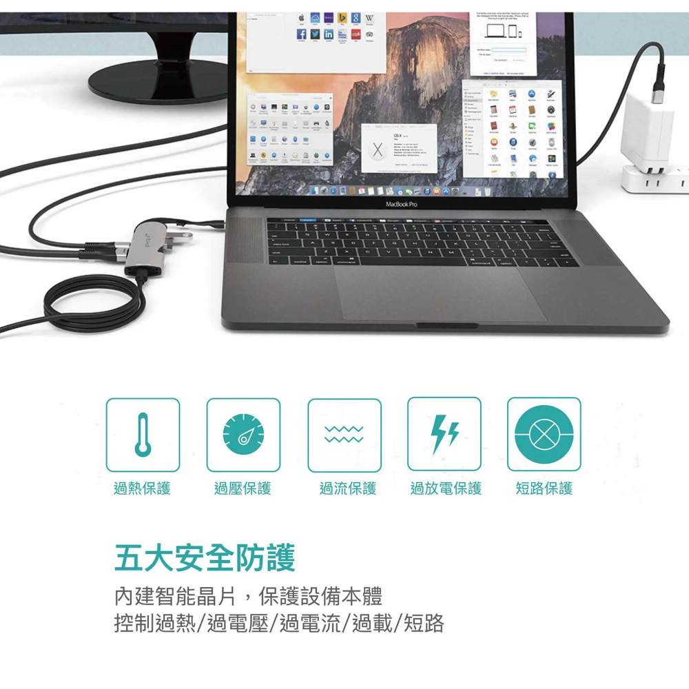 【PQI】5合1 雙USB-C 多功能集線器｜10Gbps｜4K 60Hz HDMI｜PD快充｜可拆式SD讀卡機-細節圖7