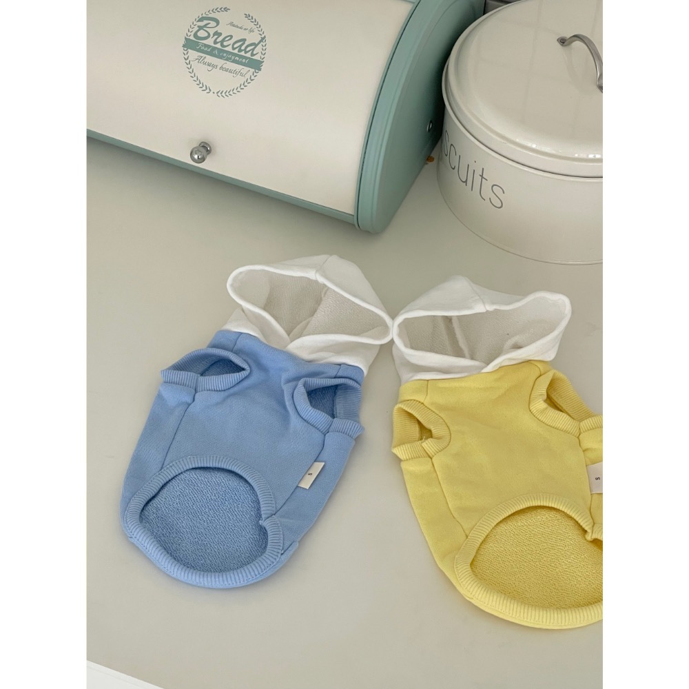 hug水藍款連帽背心-細節圖3