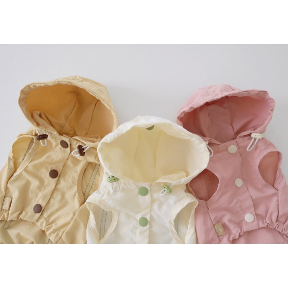 🇰🇷DR防水連帽背心｜粉色現貨M-細節圖7