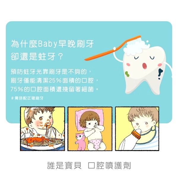 誰是寶貝 兒童口腔噴護劑加鈣益生菌 20ml-細節圖6