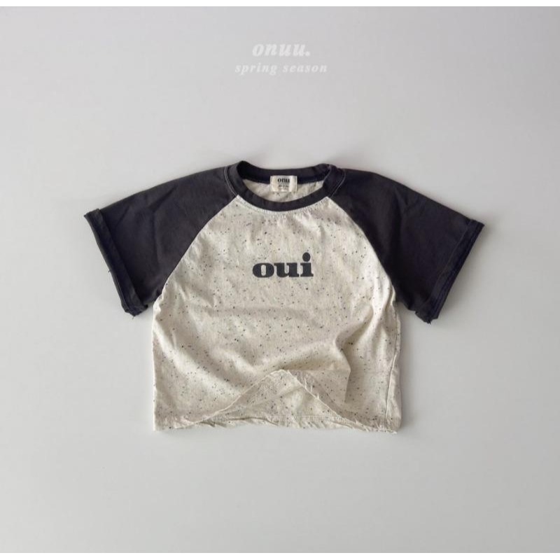 韓國 onu 百搭拼色寬鬆T恤 親子款-規格圖7