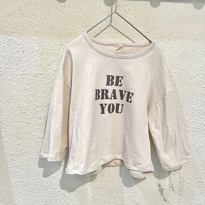 BE BRAVE YOU 中性印字長袖Tee-細節圖2