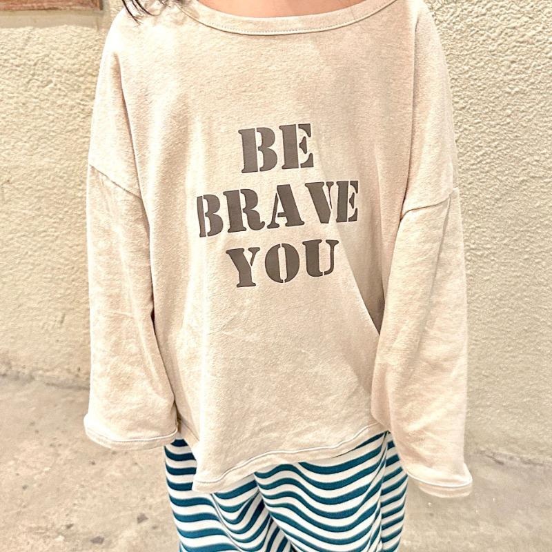 BE BRAVE YOU 中性印字長袖Tee-細節圖6