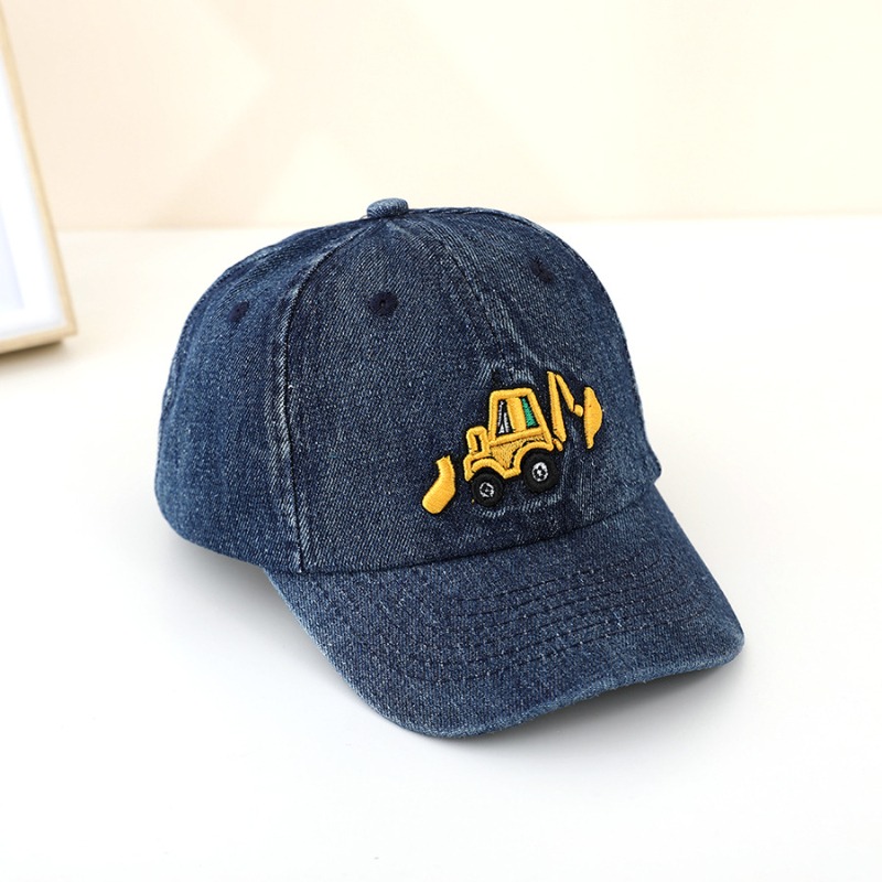 刺繡挖土機牛仔棒球帽-規格圖5