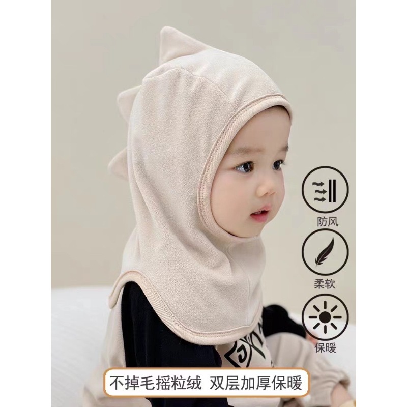 小恐龍造型保暖頭套-細節圖3