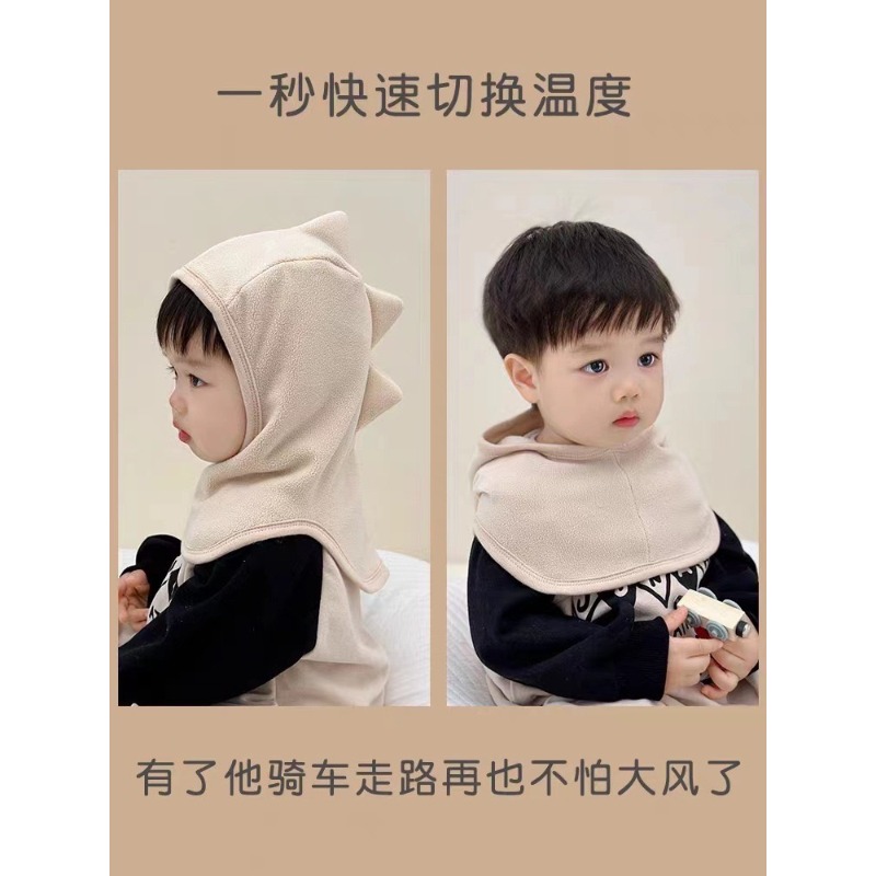 小恐龍造型保暖頭套-細節圖5