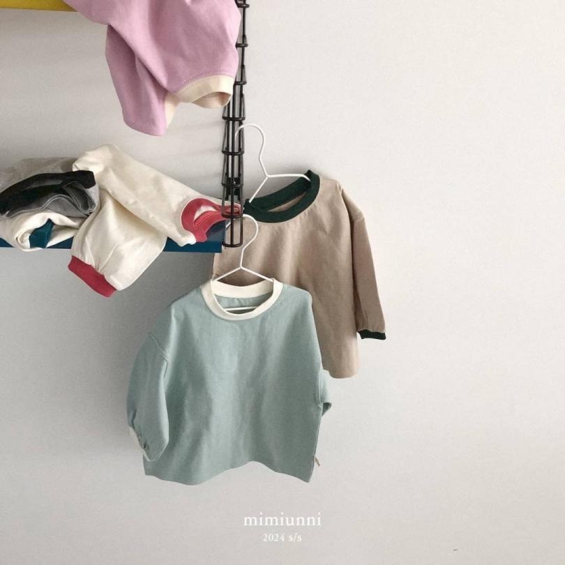 韓國 mimiunni 寬鬆撞色上衣-細節圖6
