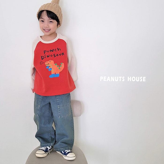 韓國 PEANUTS 工裝牛仔褲-細節圖5