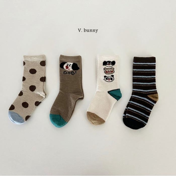 韓國 V.BUNNY 紅鼻子襪子套裝-細節圖7