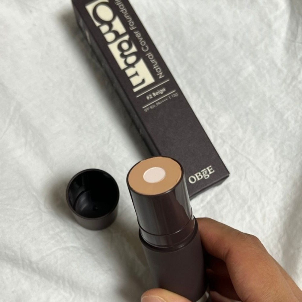 OBgE｜自然遮瑕粉底棒 素顏霜 男士遮瑕  乳液+防曬+粉底全合一 粉底 隱形毛孔 長效 持久 | DBK生活美學｜-細節圖4