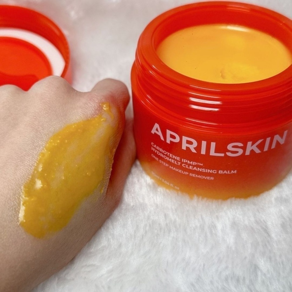 APRILSKIN｜胡蘿蔔深層潔淨卸妝霜 粉紅蘆薈潔顏蛋白霜 溫和 卸妝 清潔 溶解黑頭 洗淨 透亮｜DBK生活美學｜-細節圖3