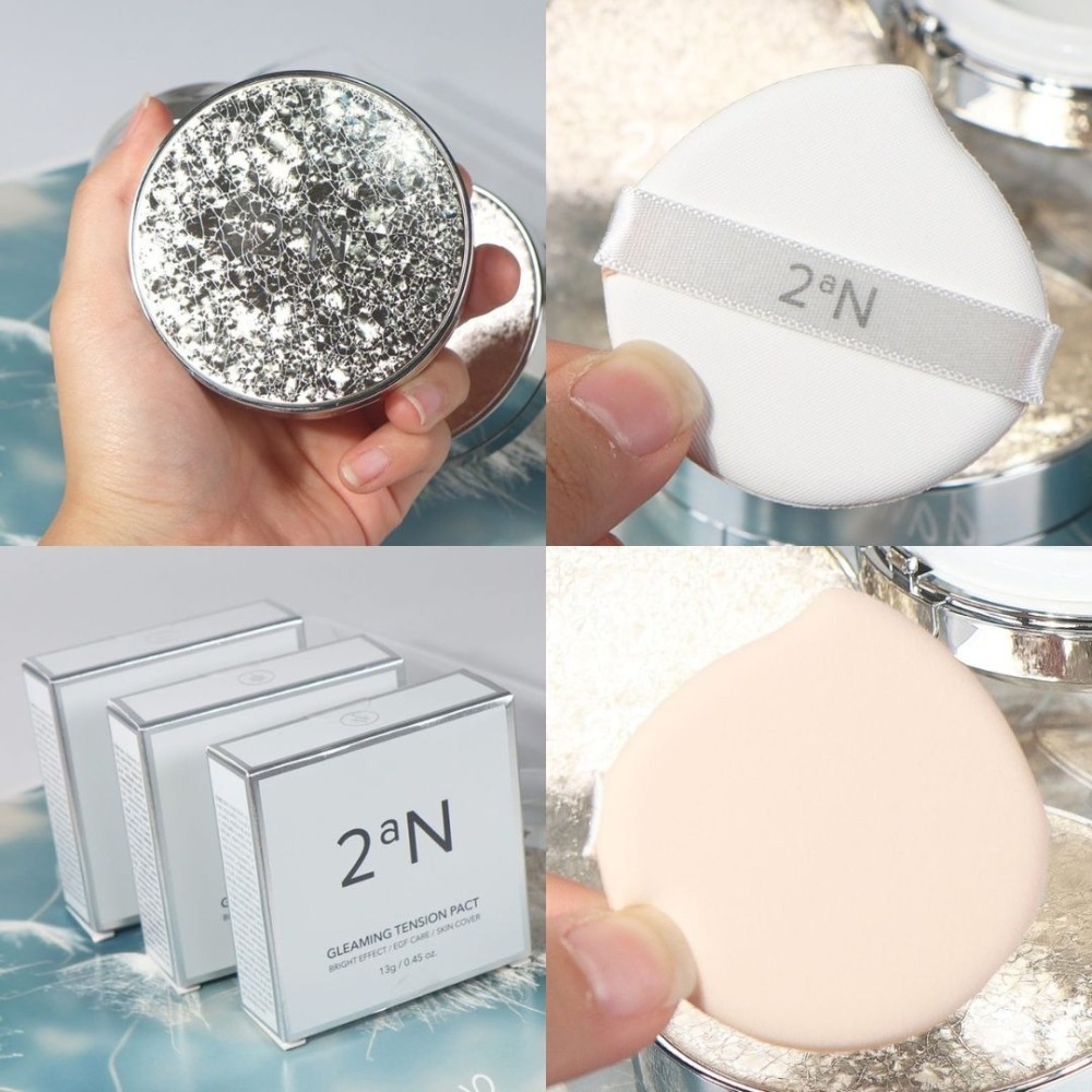 2an | 怡豔 水光彈力氣墊霜  氣墊粉餅 保濕 遮瑕 提亮 防護 防曬 替換裝｜DBK生活美學｜-細節圖4