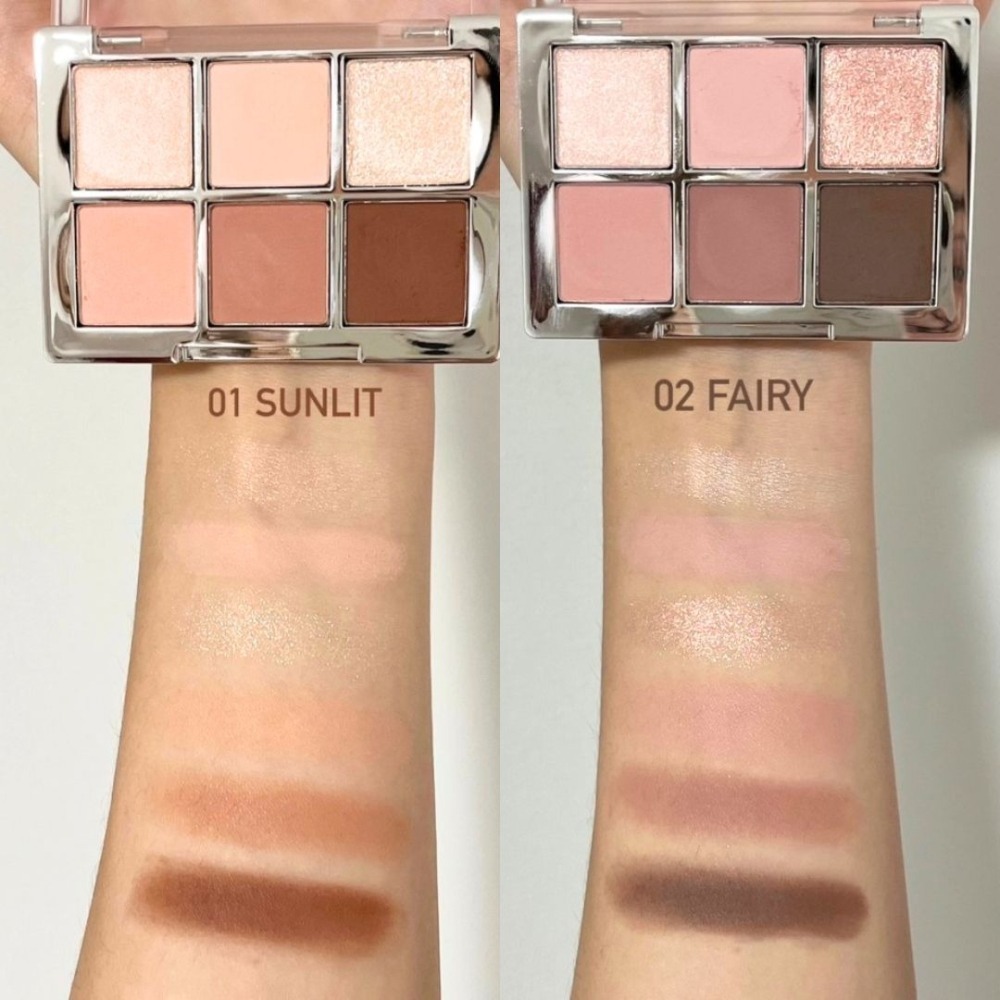 2aN |  怡豔 眼影 眼影盤 6色眼影盤 多色 微光 啞光 閃光 | DBK生活美學｜-細節圖3