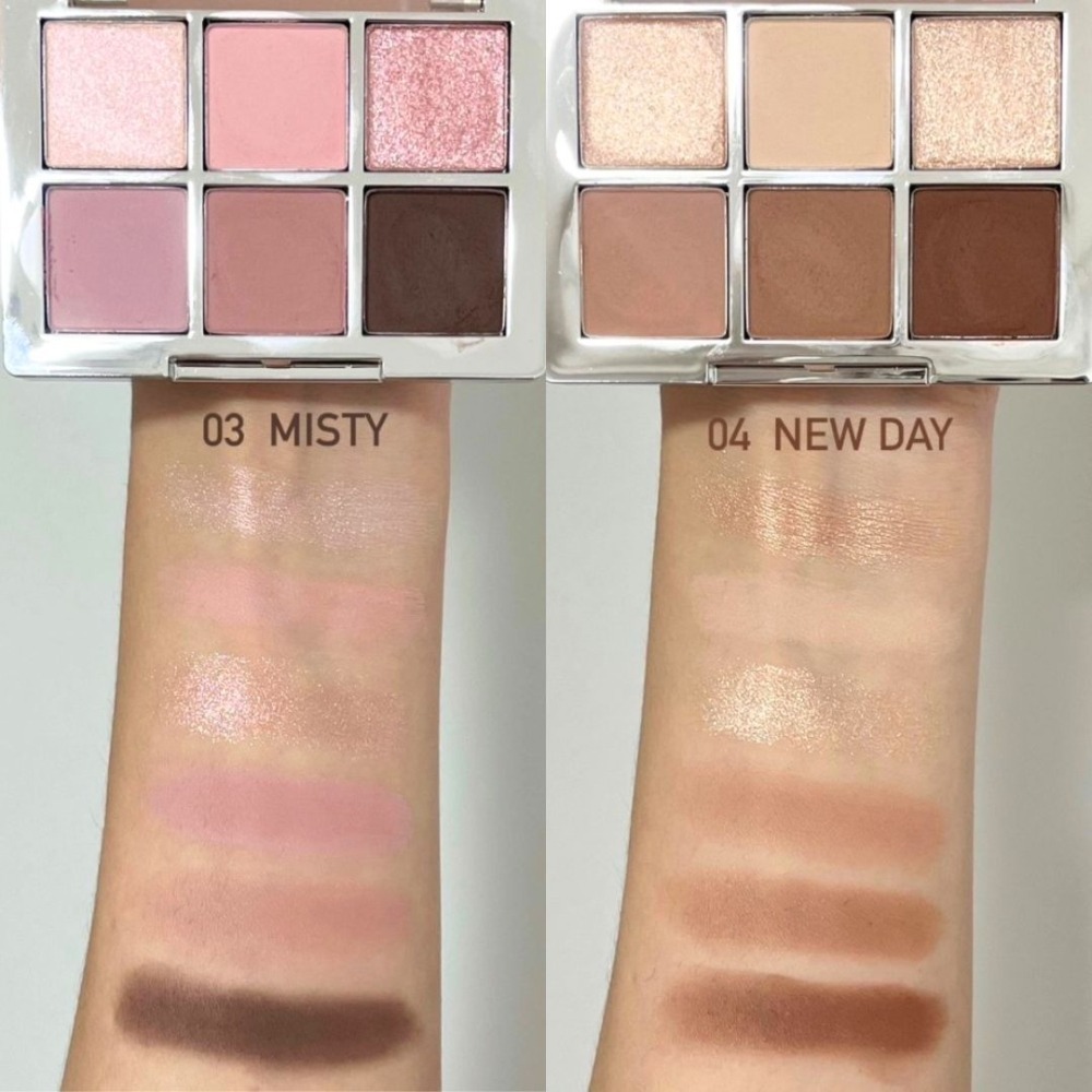 2aN |  怡豔 眼影 眼影盤 6色眼影盤 多色 微光 啞光 閃光 | DBK生活美學｜-細節圖4