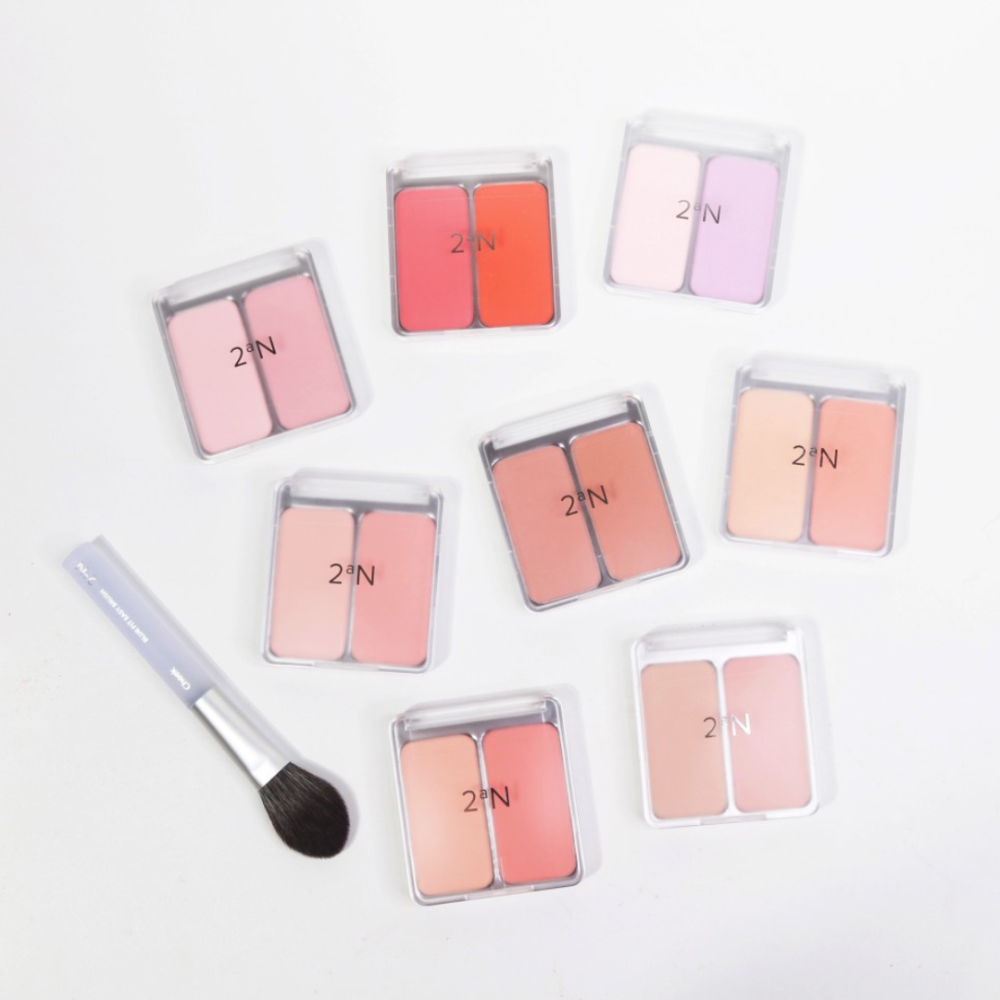 2aN | 怡豔 腮红 DUAL CHEEK 雙色腮紅 彩妝 腮紅盤 雙色 渲染 層次｜DBK生活美學｜-細節圖5