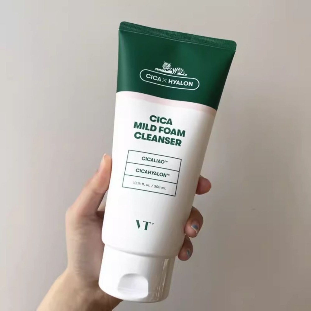 VT COSMETICS｜積雪草溫和泡沫洗面乳BTS老虎 洗面乳 溫和 保濕滋潤 300ml ｜DBK生活美學｜-細節圖2