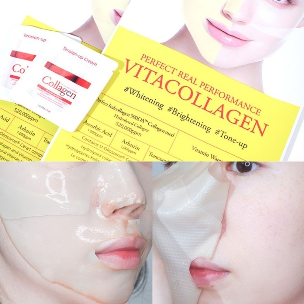 dermafix | 貴婦面膜 組合 免沖洗 膠原蛋白 3D 眼膜 醫美 積雪草 VITA 面膜｜DBK生活美學｜-細節圖5