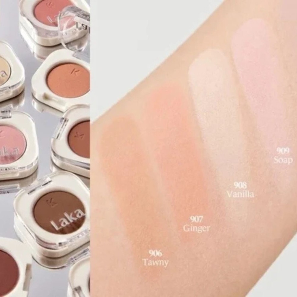 Laka｜光譜單色眼影 米白色 香草 立體感 清透妝感 單色眼影 遮淚溝 ｜DBK生活美學｜-細節圖4