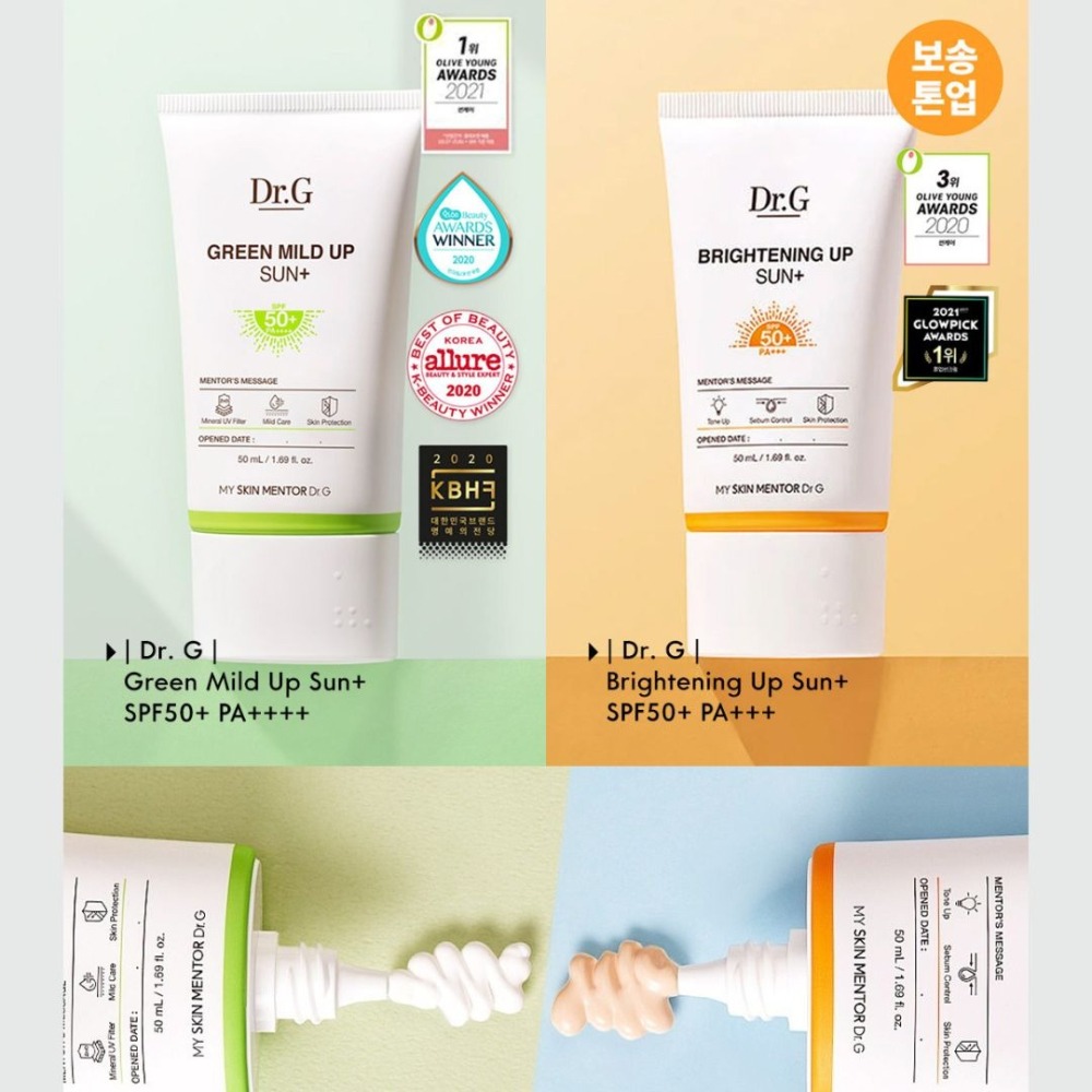 Dr.G｜溫和保濕防曬 潤色防曬 積雪草防曬 防曬系列 敏感肌 偽素顏  物理防曬戶  50ml｜DBK生活美學 ｜-細節圖3
