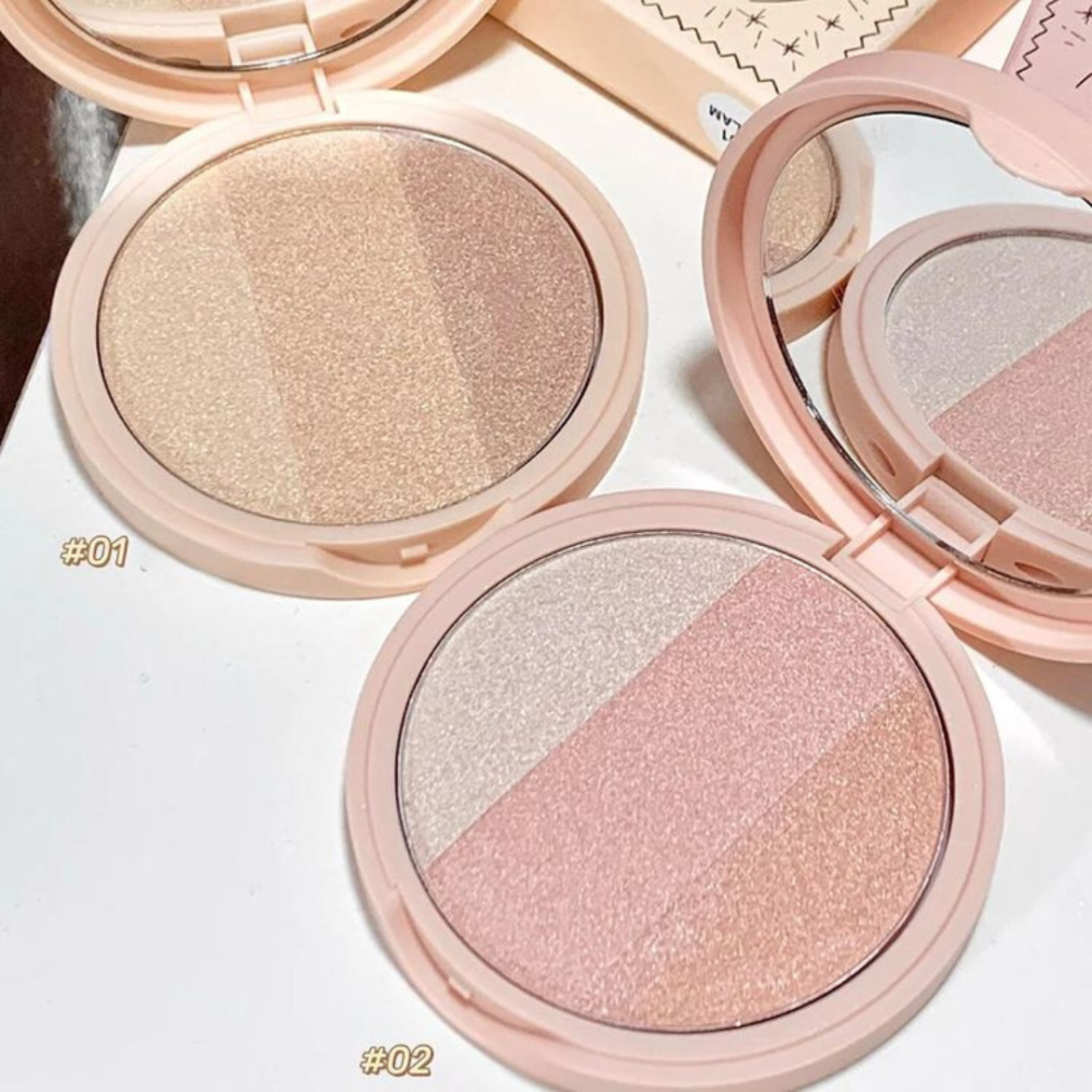 too cool for school｜三色打亮粉餅 三色高光 高光 修容 腮紅 美術課 打亮 提亮｜DBK生活美學｜-細節圖2