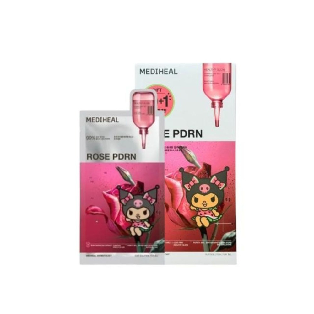 MEDIHEAL｜酷洛米聯名款 玫瑰 積雪草面膜 光滑 保濕 補水 滋潤肌膚 韓國 精華 升級｜DBK生活美學｜-規格圖5