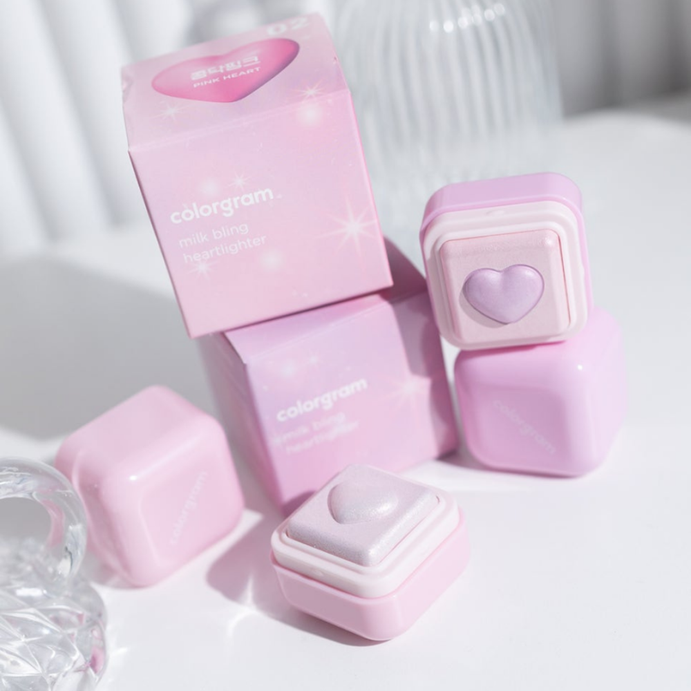 colorgram｜飛天小女警聯名 牛奶閃亮打亮餅 愛心打亮 MILK BLING  高光｜DBK生活美學｜-細節圖3