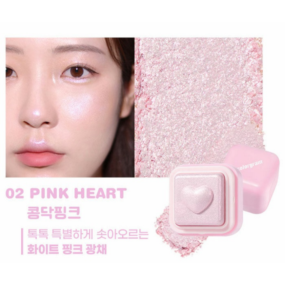 colorgram｜飛天小女警聯名 牛奶閃亮打亮餅 愛心打亮 MILK BLING  高光｜DBK生活美學｜-規格圖4