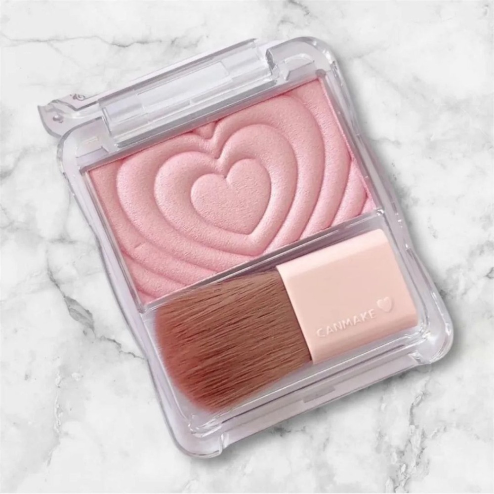 CANMAKE｜新巧麗腮紅組 愛心 浮雕 腮紅盤 日本 單色腮紅 水潤質地 清透妝感 顯色 自然光澤｜DBK生活美學｜-細節圖2