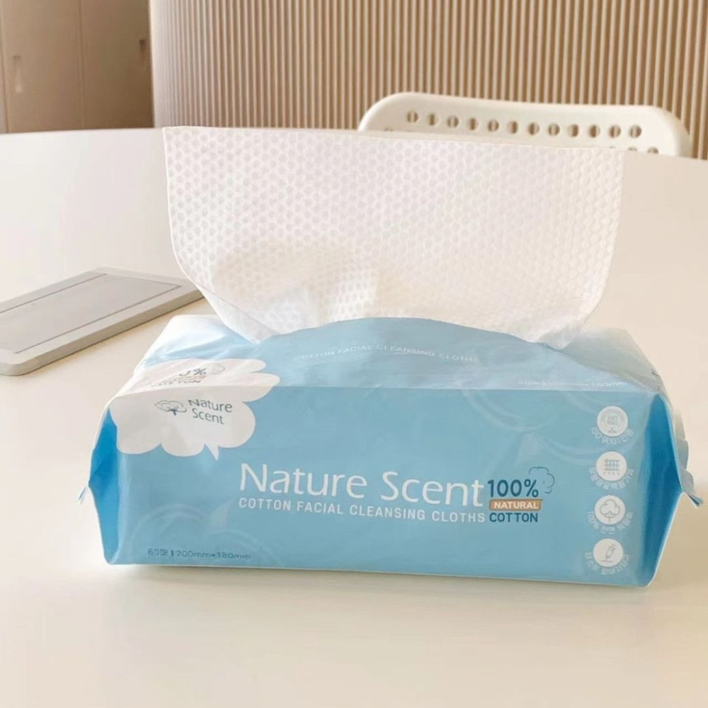 NATURE SCENT｜全棉洗臉巾 純棉 韓國月子中心用 美國棉 衛生 乾濕兩用 卸妝 洗臉｜DBK生活美學｜-細節圖2