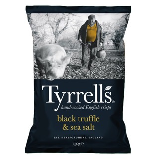 【現貨】泰勒思 Tyrrells 英國洋芋片 黑松露海鹽 / 無調味 / 薄鹽 / 甜椒及紅辣椒-規格圖1