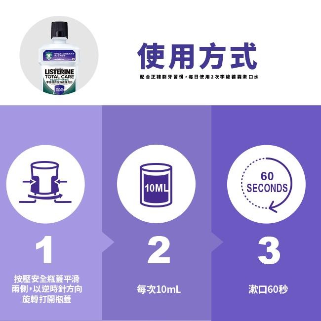 李施德霖 全效護理亮白漱口水 500ml【官方旗艦館】-細節圖6