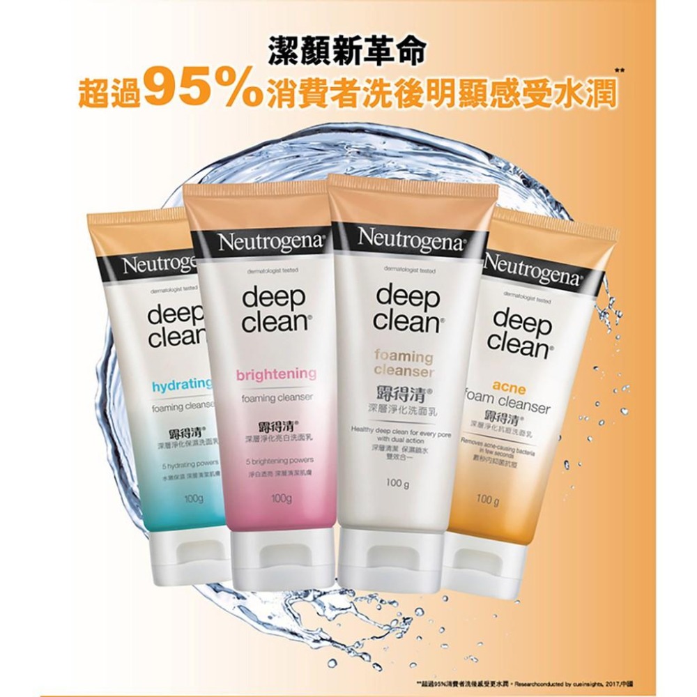 露得清 深層淨化抗黑頭柔珠洗面乳100g 【官方旗艦館】-細節圖7