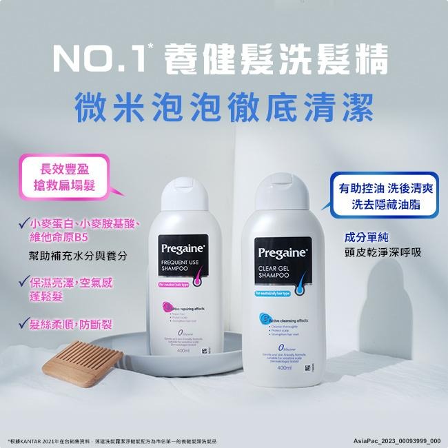 落建 Pregaine 頭皮洗髮露-潔淨健髮配方 400ml 【官方旗艦館】-細節圖5