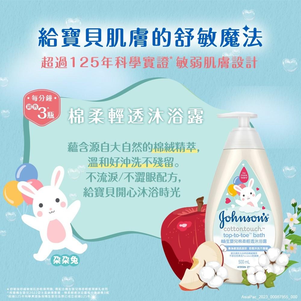 嬌生嬰兒 棉柔輕透沐浴露 500ml【官方旗艦館】-細節圖4