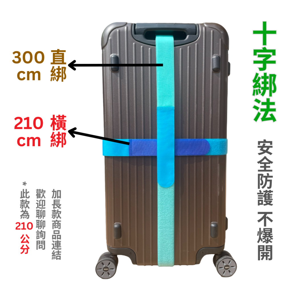 【悠悠趣】行李束帶 臺灣製造 魔鬼氈束帶 行李箱綁帶 黏扣帶 螢光色行李條 外送箱束帶 旅行箱綁帶 行李帶 魔鬼沾-細節圖4