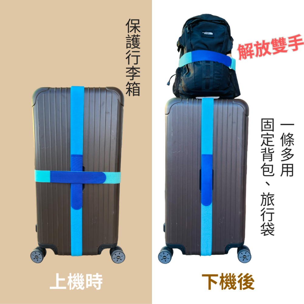 【悠悠趣】行李束帶 臺灣製造 魔鬼氈束帶 行李箱綁帶 黏扣帶 螢光色行李條 外送箱束帶 旅行箱綁帶 行李帶 魔鬼沾-細節圖5