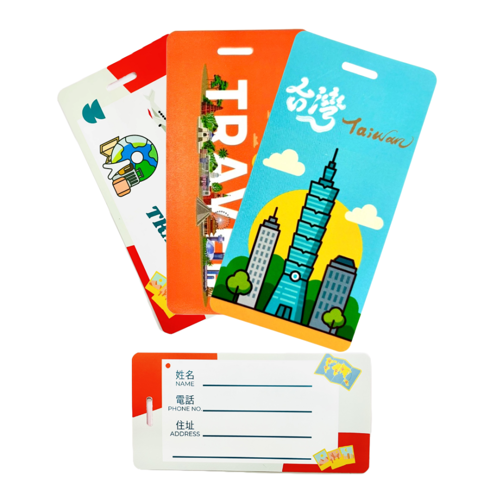 【悠悠趣】彩色行李吊牌 合成紙行李牌 防水撕不破 方形行李牌 旅行箱吊牌 托運牌 行李掛牌 出國必備 登機箱配件-細節圖2