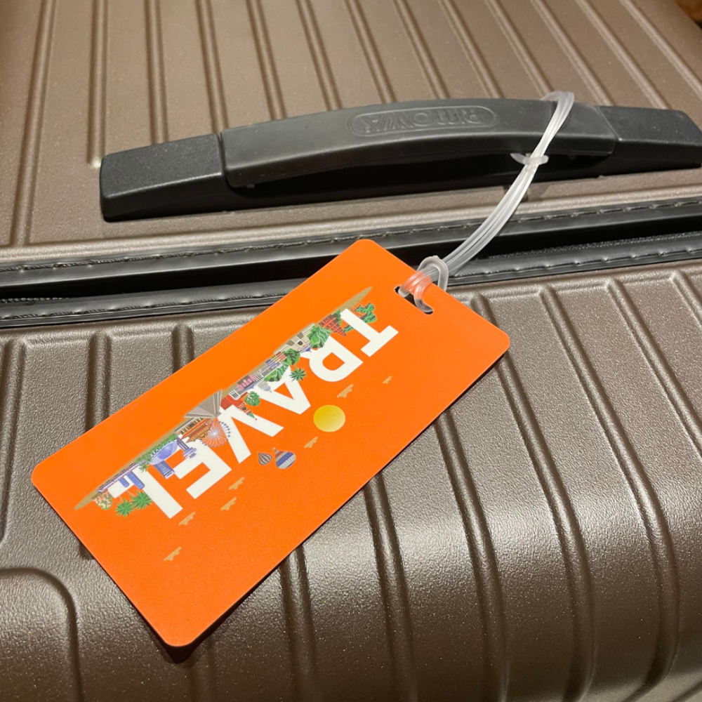 【悠悠趣】彩色行李吊牌 合成紙行李牌 防水撕不破 方形行李牌 旅行箱吊牌 托運牌 行李掛牌 出國必備 登機箱配件-細節圖3