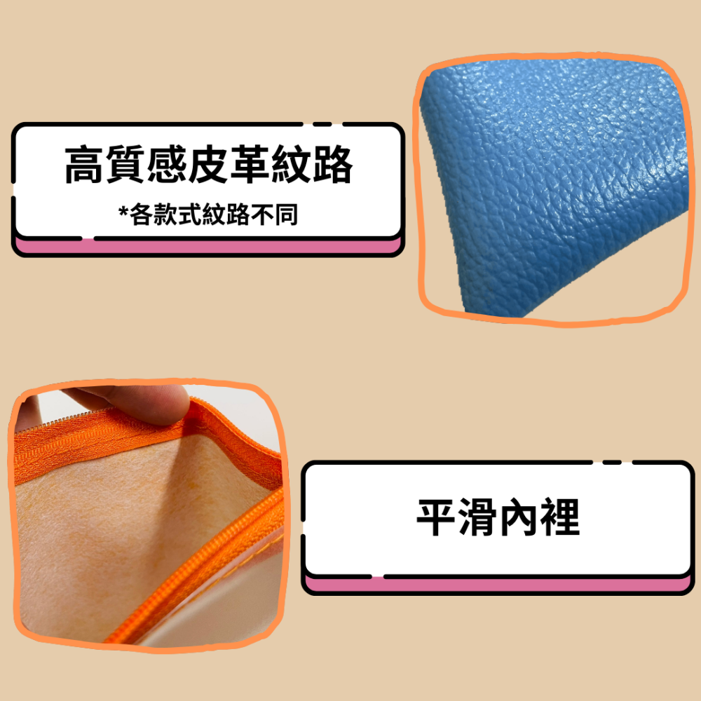 【悠悠趣】尼龍拉鍊袋 大尺寸高質感皮革 出國資料收納袋 機場通關 皮革資料袋 票據袋 銀行文件袋 護照包 出國必備-細節圖5