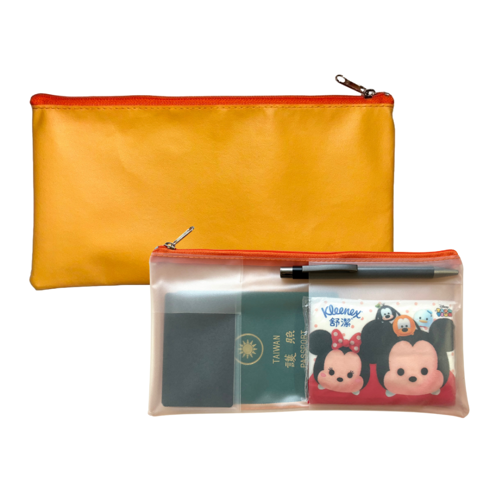 【悠悠趣】旅行收納袋 中尺寸高級皮革 拉鍊袋 機票護照收納 皮革護照包 票據夾 文件袋 資料袋 出國必備 機場通關-細節圖2