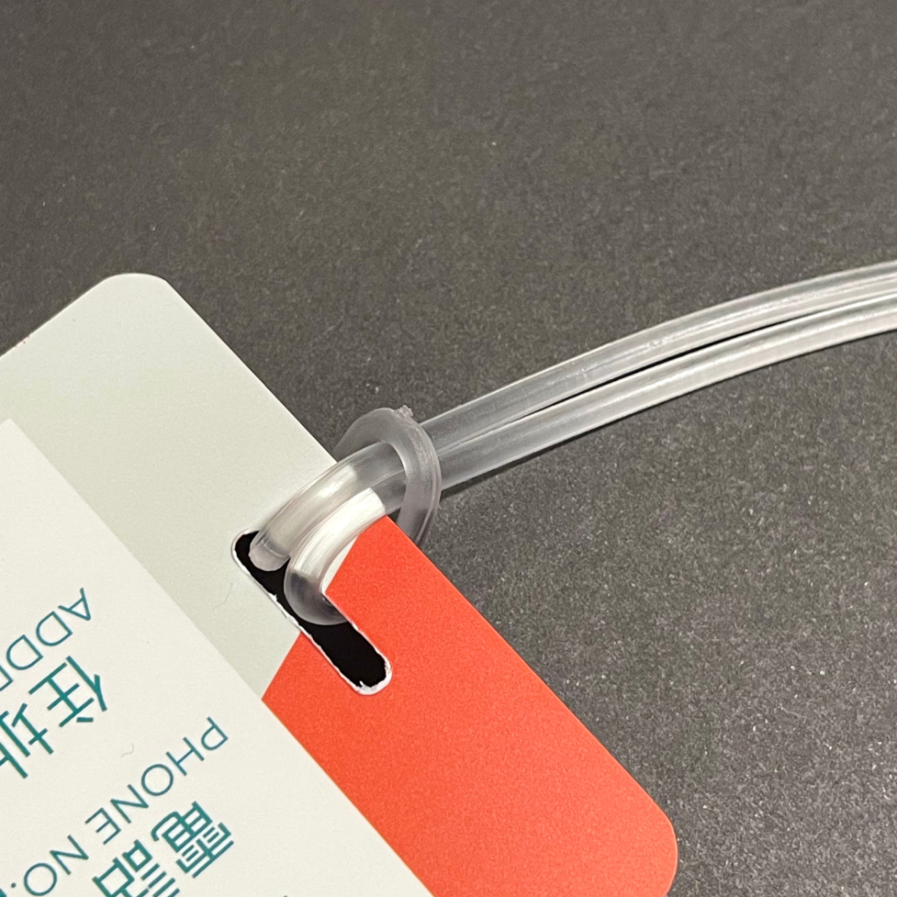 【悠悠趣】透明行李牌吊繩 PVC塑膠繩 膠條 吊環 行李箱吊牌掛繩 透明/白色塑膠繩 行李繩 塑膠射出繩-細節圖5