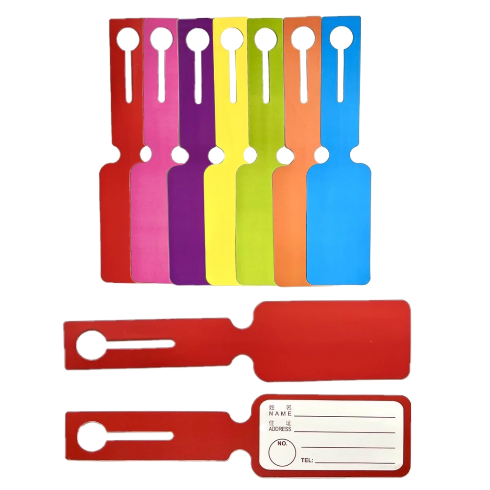 【悠悠趣】長條型行李牌 酒瓶式行李牌 合成紙行李牌 單色行李箱吊牌 行李吊牌 旅行箱掛牌 託運標籤 出國必備 旅遊用品-細節圖2