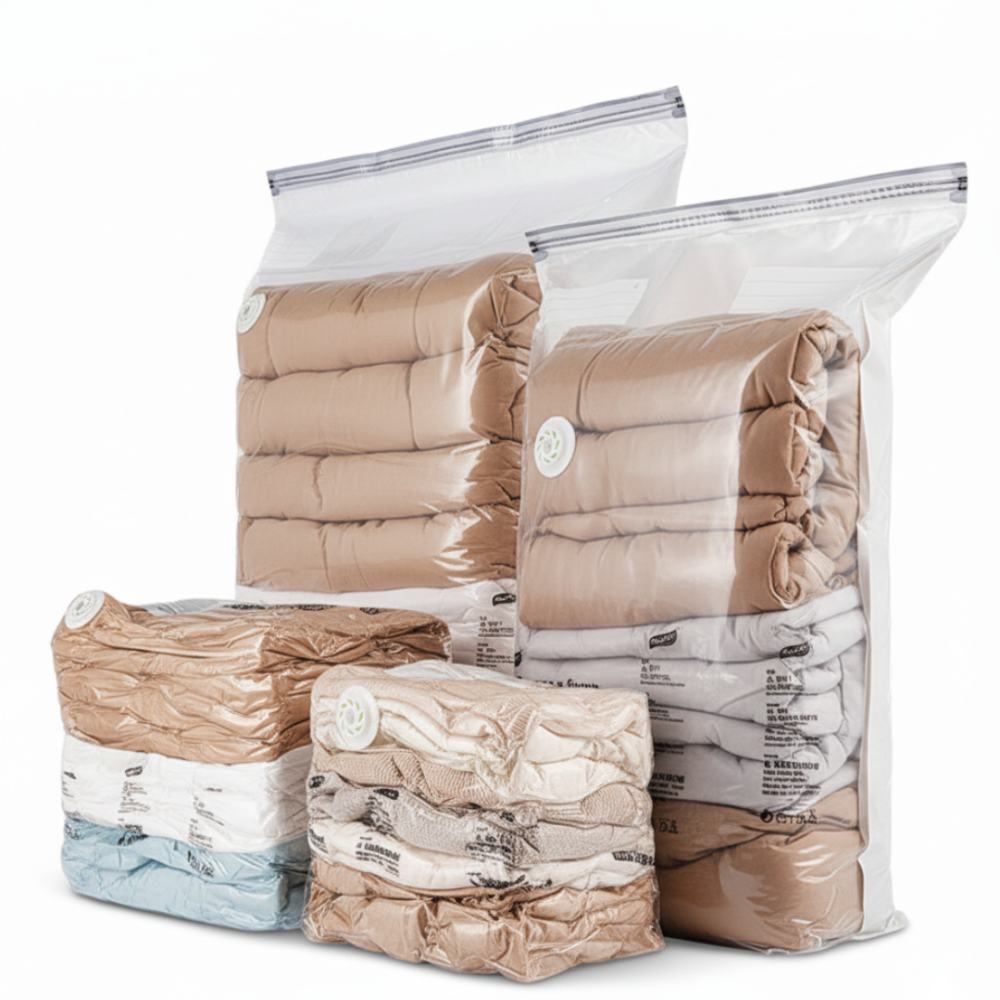 【悠悠趣】真空壓縮袋 行李箱衣物收納 免抽氣 真空收納袋 衣物收納袋 真空袋 出國收納 氣閥袋 手捲袋 壓縮袋 棉被袋-細節圖2