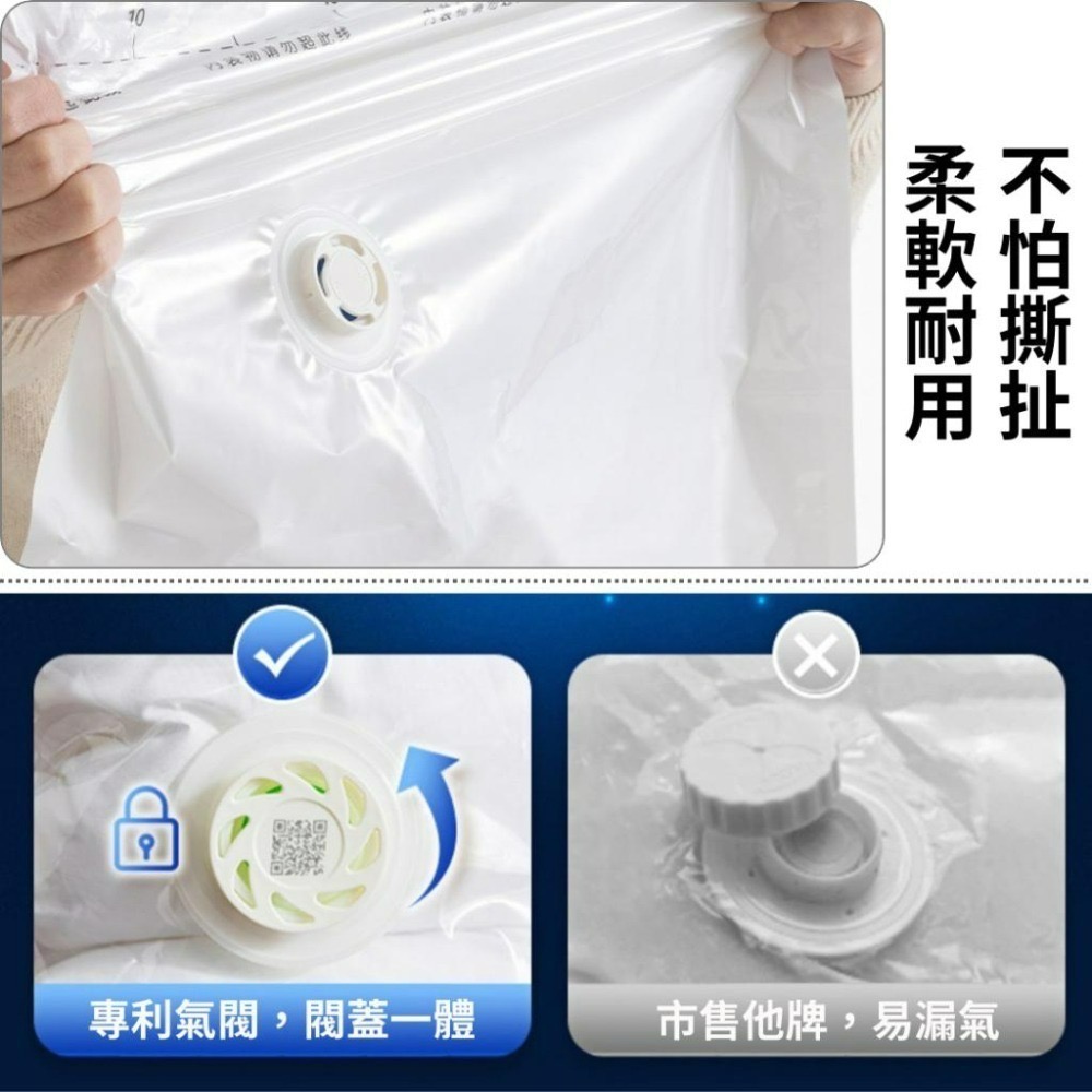 【悠悠趣】真空壓縮袋 行李箱衣物收納 免抽氣 真空收納袋 衣物收納袋 真空袋 出國收納 氣閥袋 手捲袋 壓縮袋 棉被袋-細節圖7