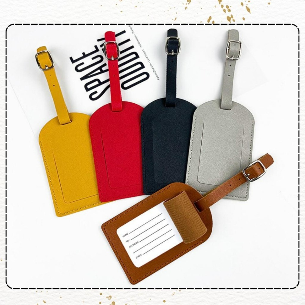 【悠悠趣】皮革行李吊牌 簡約行李牌 PU皮革吊牌 登機吊牌 行李牌 旅行箱吊牌 掛繩式吊牌 翻蓋行李牌 行李箱識別-細節圖9