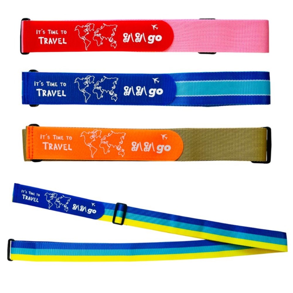 【悠悠趣】特長行李綁帶 黏扣式織帶 300公分行李束帶 臺灣製造 魔鬼沾加織帶 印刷束帶 魔鬼氈行李箱束帶 加厚三色帶-細節圖2