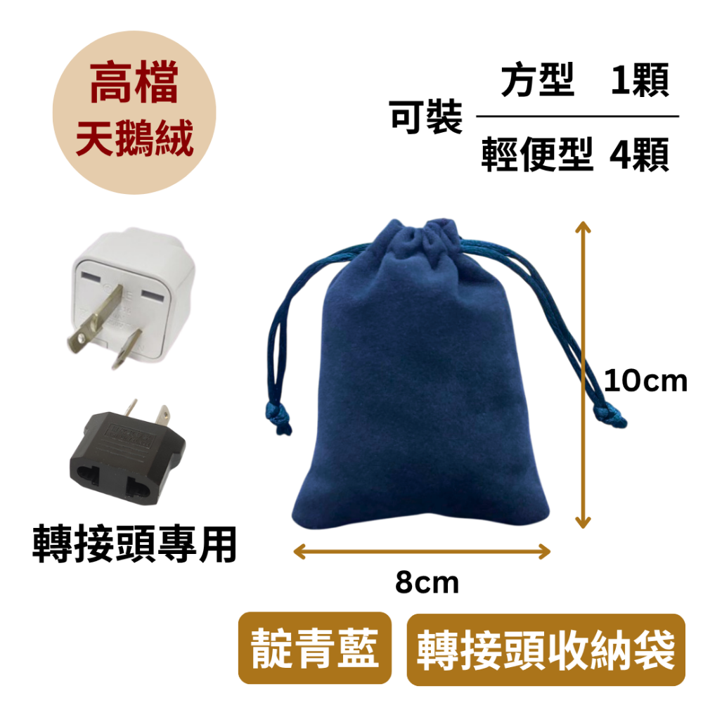 轉接頭收納袋(靛青藍)